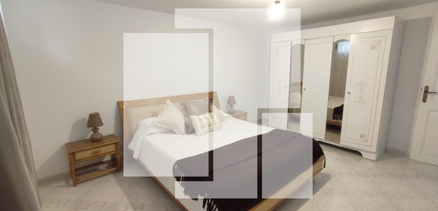 Rez de jardin S+3 meublé, Marsa corniche