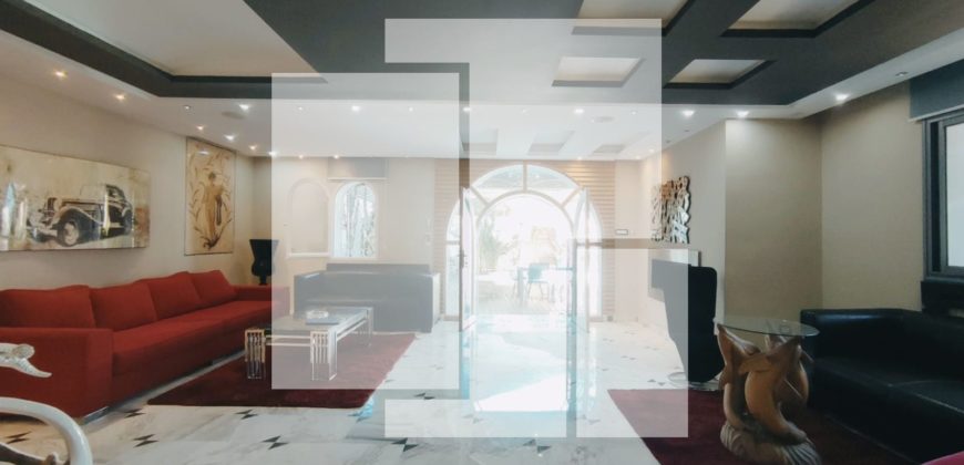 Appartement S+3 meublé avec piscine, Gammarth supérieur