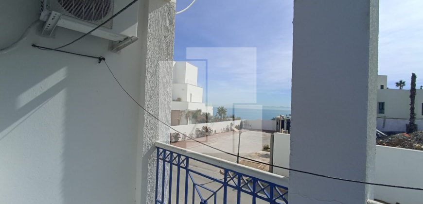 Appartement S+3 meublé avec vue sur mer, Gammarth supérieur