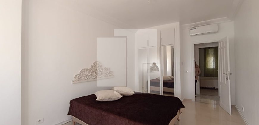 Appartement S+2 meublé avec vue sur mer, Gammarth supérieur