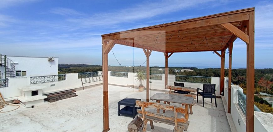 Duplex S+2 meublé avec vue sur mer, Gammarth supérieur