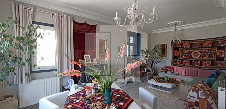 Duplex S+2 meublé avec vue sur mer, Gammarth supérieur
