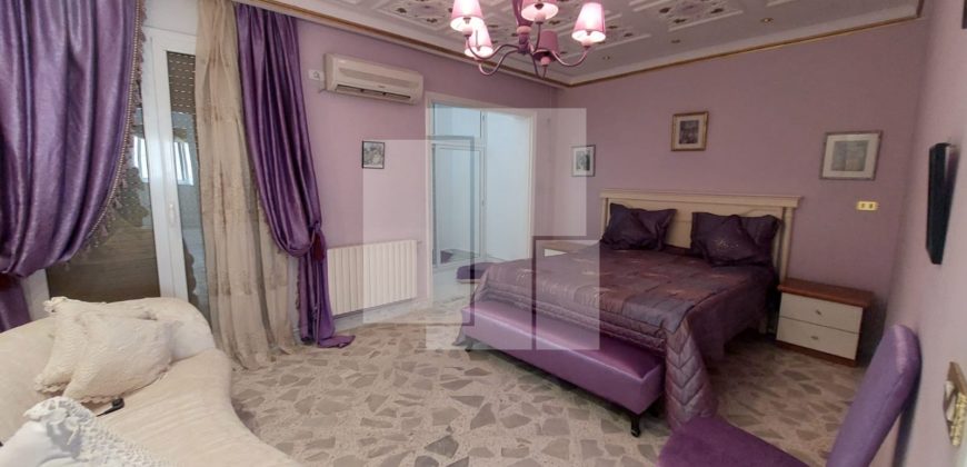 Etage de villa S+3 meublé avec vue mer, Marsa corniche