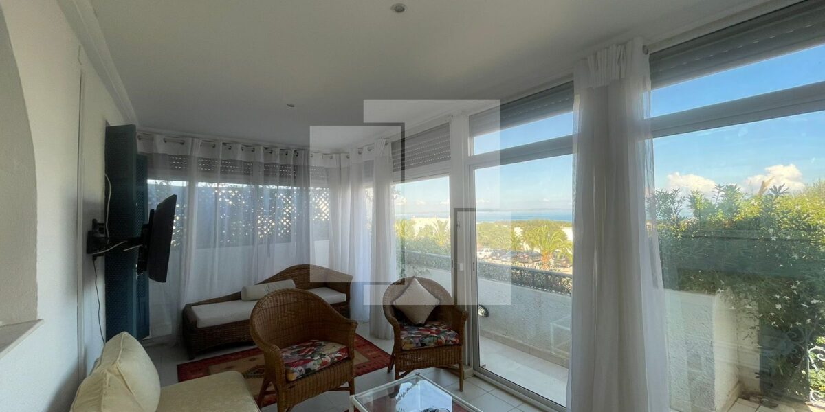 Appartement S+1 meublé avec vue sur mer, Gammarth supérieur