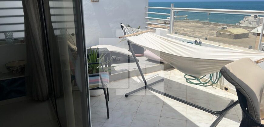 Appartement S+2 meublé avec vue mer, Marsa corniche