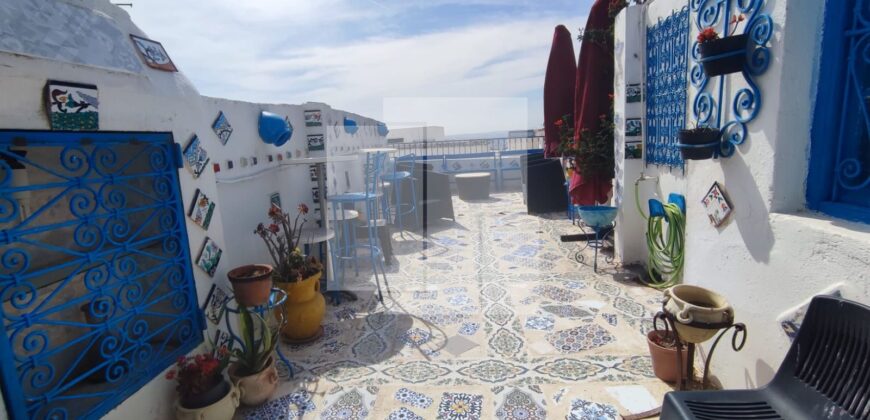 Appartement S+2 meublé avec vue sur mer, Sidi Bou Saïd