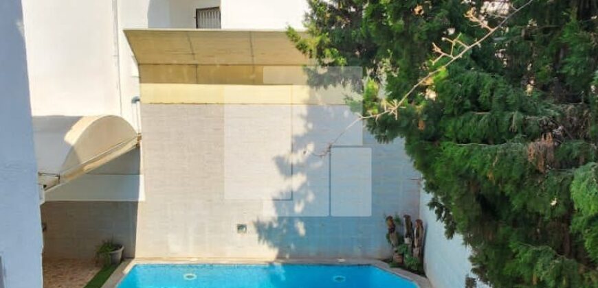 Villa S+3 Meublé avec piscine, Marsa