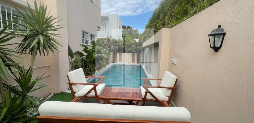 Etage de villa S+3 meublé avec piscine, Carthage Byrsa