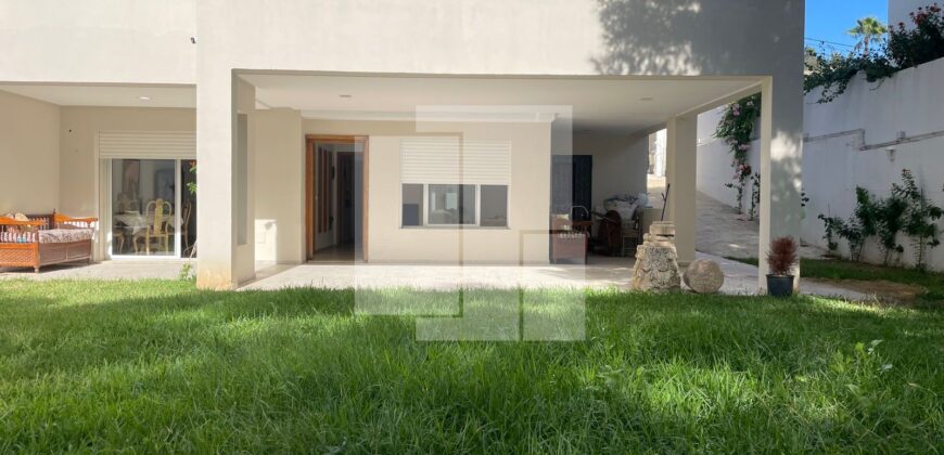 Rez-de-chaussée de villa S+2 avec jardin, Gammarth supérieur
