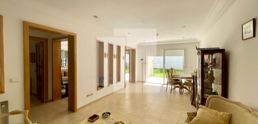 Rez-de-chaussée de villa S+2 avec jardin, Gammarth supérieur