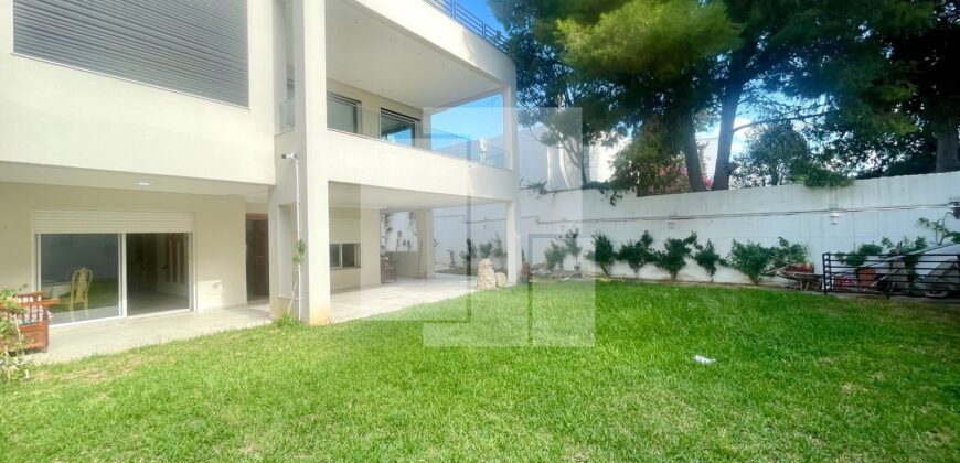 Rez-de-chaussée de villa S+2 avec jardin, Gammarth supérieur