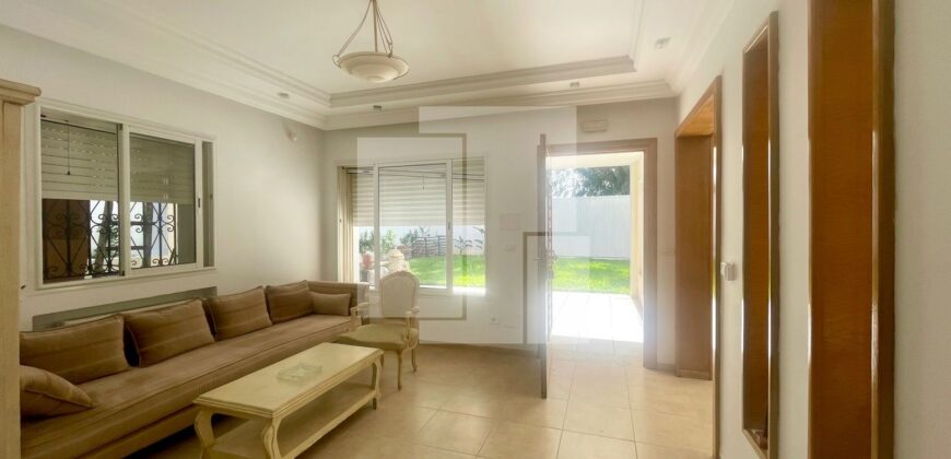 Rez-de-chaussée de villa S+2 avec jardin, Gammarth supérieur