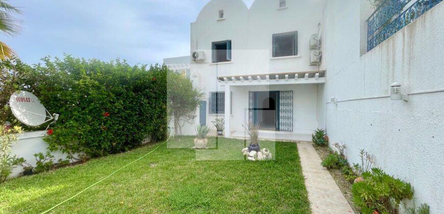 Duplex S+2 meublé avec jardin, Gammarth supérieur