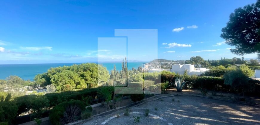 Villa S+2 de charme avec vue sur mer, Gammarth supérieur
