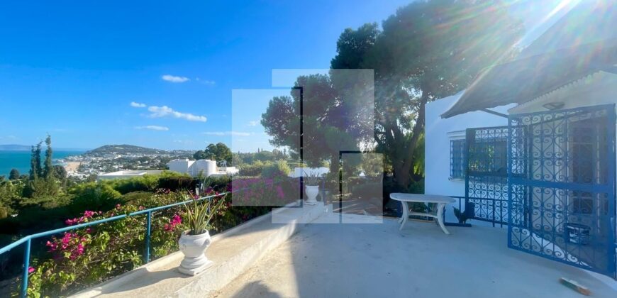Villa S+2 de charme avec vue sur mer, Gammarth supérieur