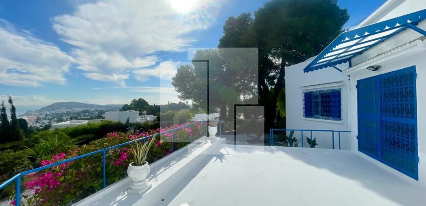 Villa S+3 de charme avec vue sur mer, Gammarth supérieur