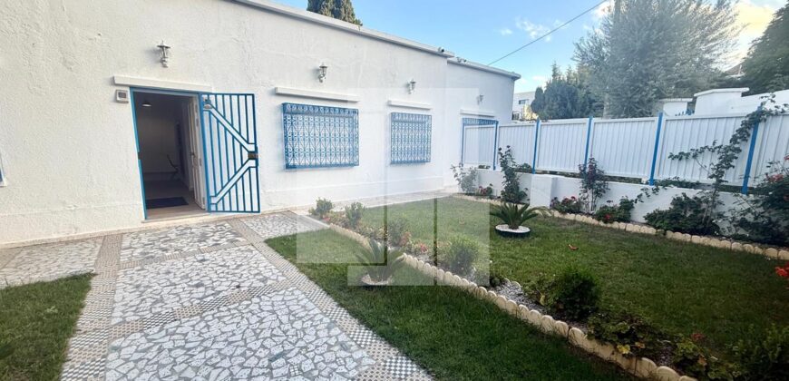 Appartement S+2 meublé avec jardin, Carthage