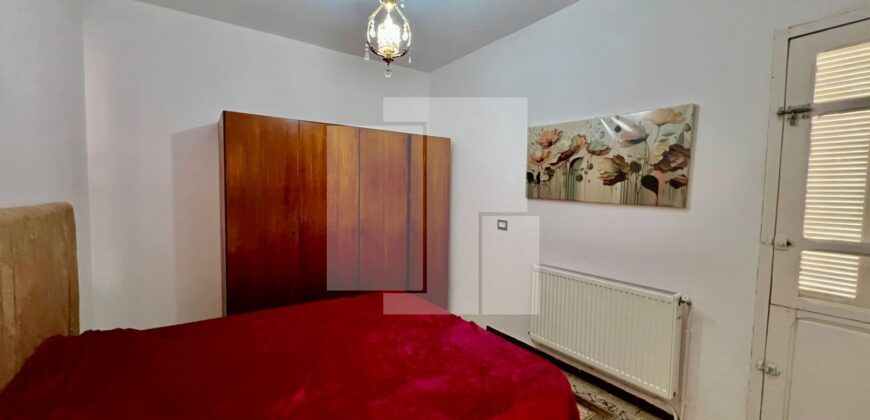 Etage de villa S+2 meublé avec jardin, Marsa plage