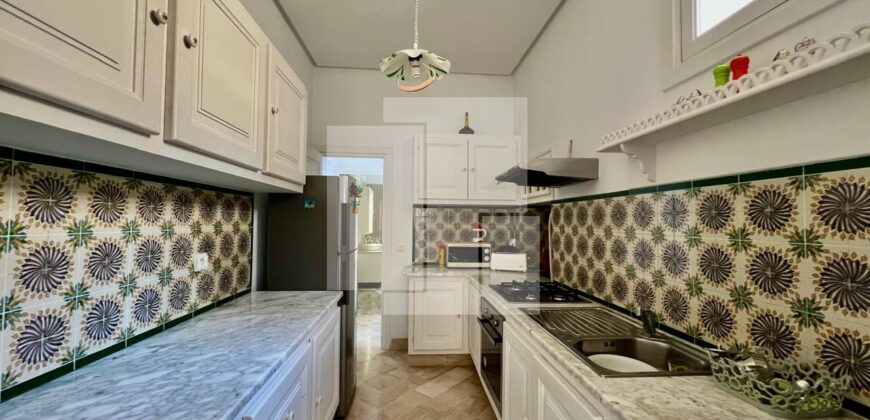 Rez de chaussée de villa S+3 avec jardin, La Marsa