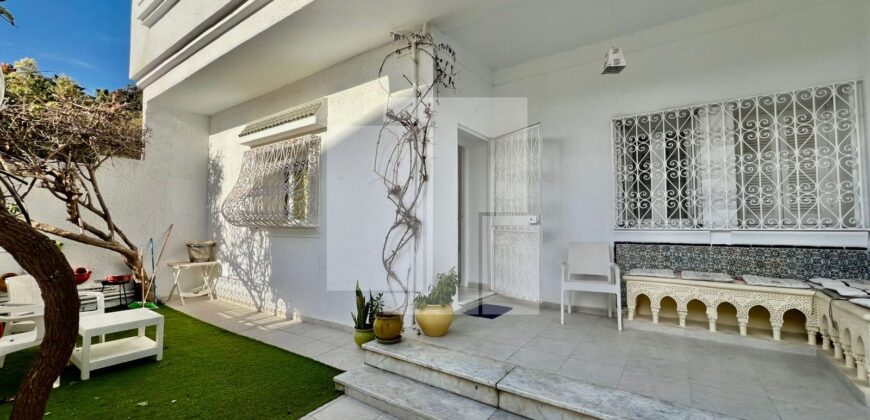 Rez de chaussée de villa S+2 meublé, Marsa cube
