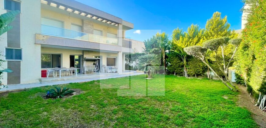 Villa S+4 meublée avec jardin, Gammarth