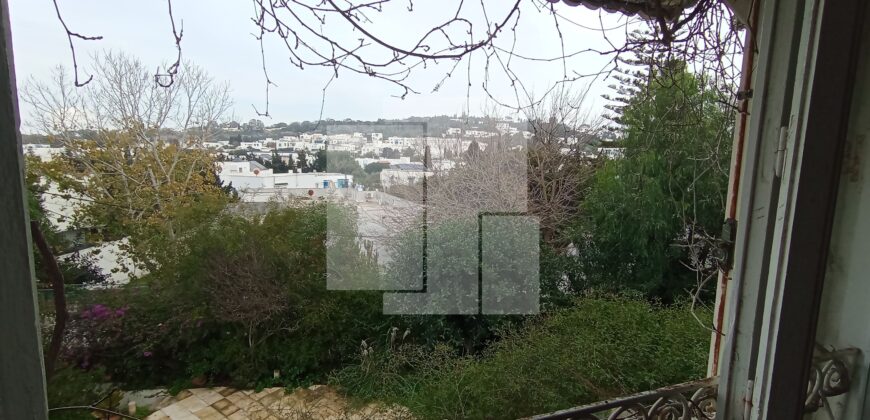 Villa à rénover avec vue degagée,Sidi Bou Said