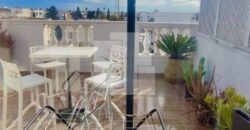 Appartement S+3 meublé avec rooftop,Marsa