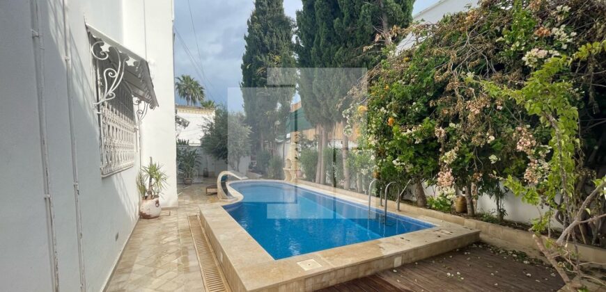 Duplex S+3 meublé avec piscine, Carthage