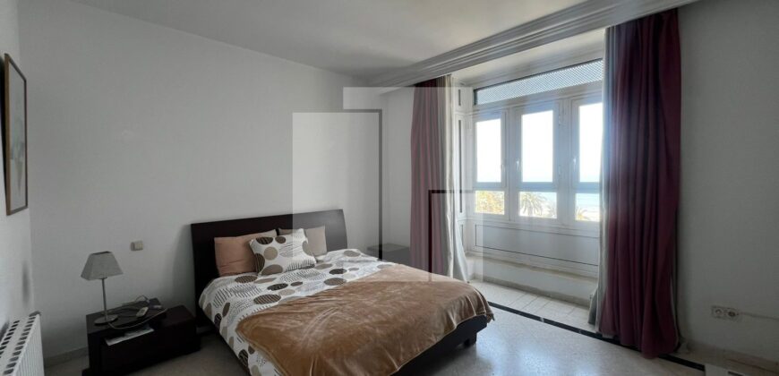 Appartement S+3 vue mer,Marsa plage