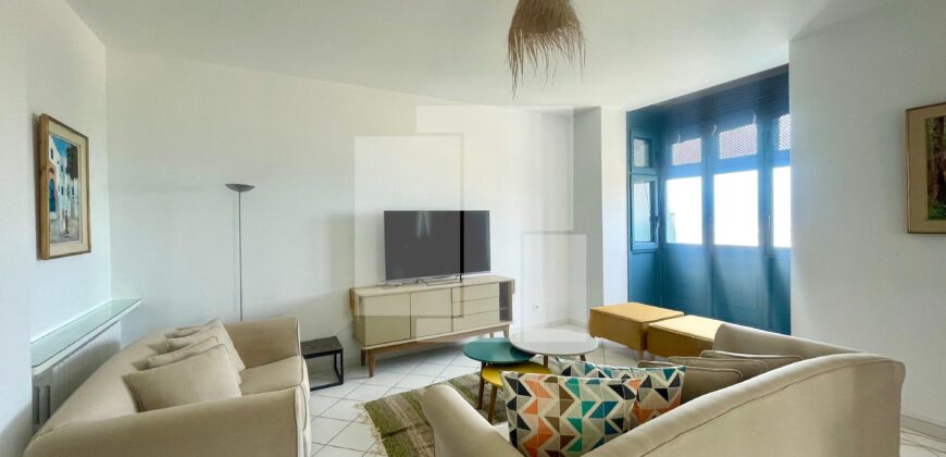 Duplex S+2 meublé avec vue sur mer, Gammarth supérieur