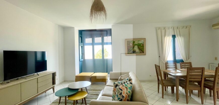 Duplex S+2 meublé avec vue sur mer, Gammarth supérieur