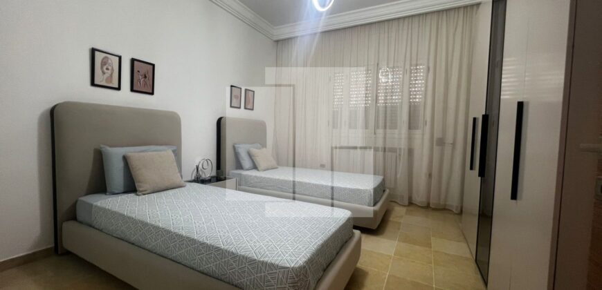 Rez de chaussée S+2 méublé,Marsa saada