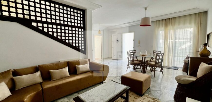 Duplex S+4 meublé avec jardin, Marsa