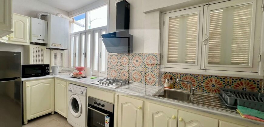 Etage de villa S+2 meublé,Marsa plage