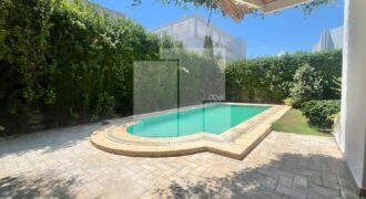 Villa S+3 avec jardin et piscine,Marsa Nassim.