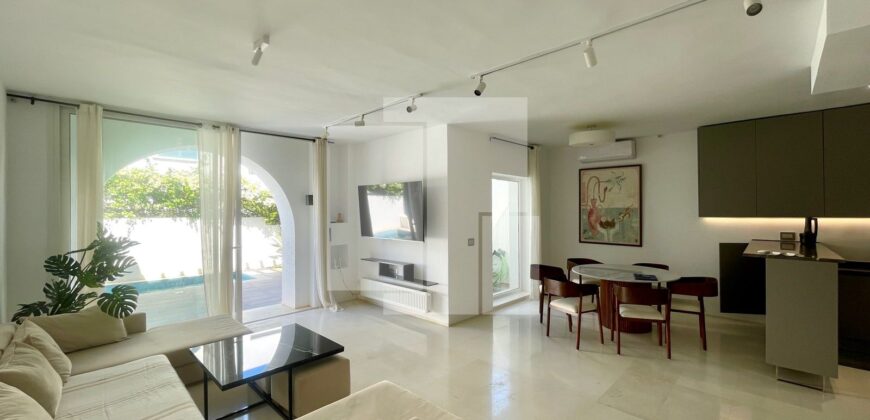 Duplex S+3 meublé avec piscine, Gammarth supérieur