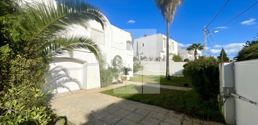 Villa S+4 avec jardin, Gammarth supérieur