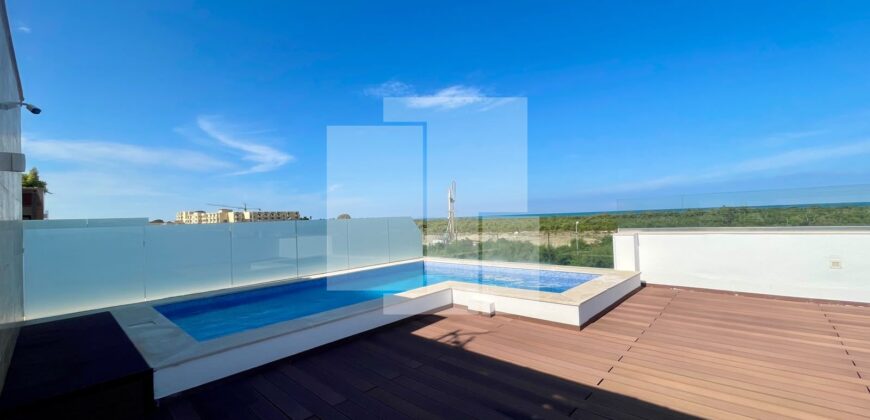 Villa S+3 avec piscine et vue sur mer, Gammarth