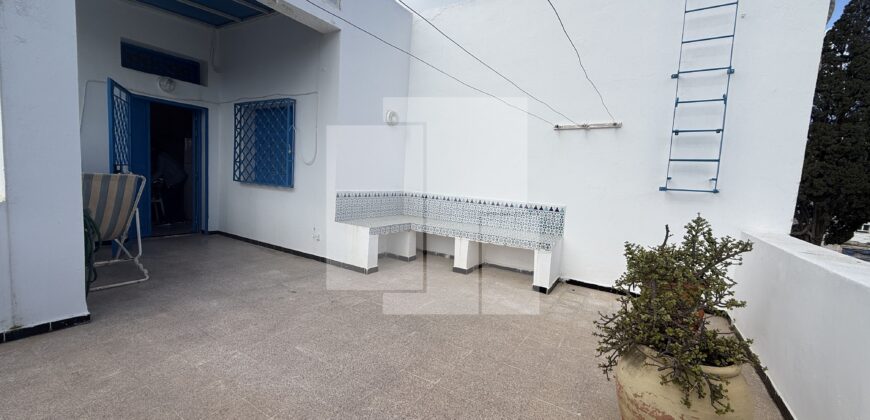 Etage de villa S+2 meublé, Carthage Amilcar