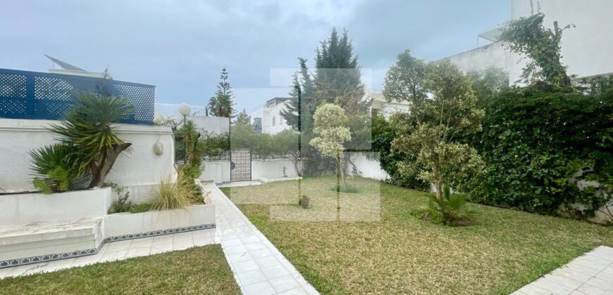 Appartement S+1 meublé avec jardin, Gammarth supérieur