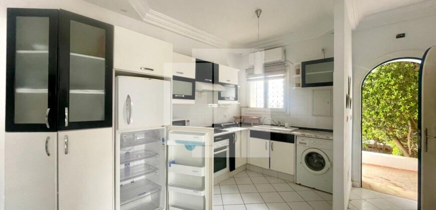 Appartement S+1 meublé avec jardin, Gammarth supérieur