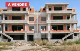 Terrain de 1319m² avec construction inachevée, Ain Zaghouan