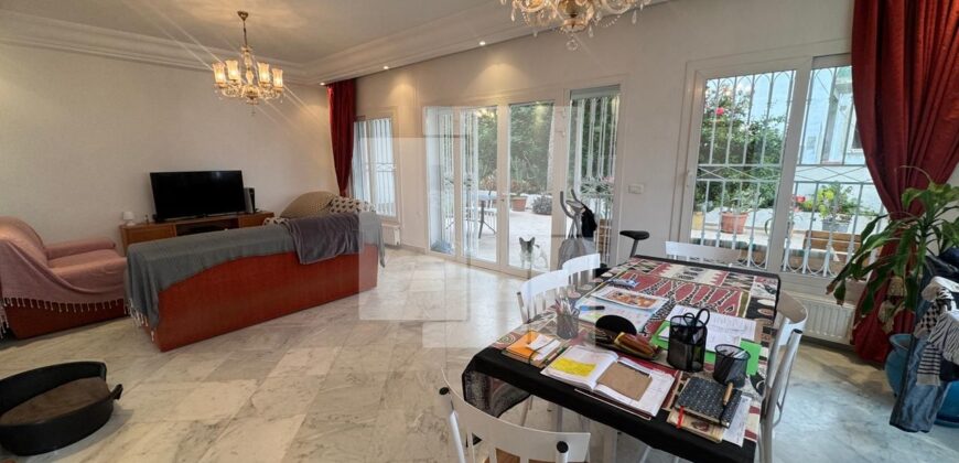 Rdc de villa S+2 avec jardin,Sidi Bou Said