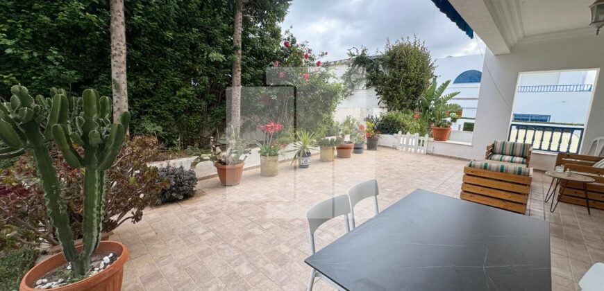Rdc de villa S+2 avec jardin,Sidi Bou Said