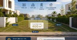 Terrain de 400 m², La Marsa
