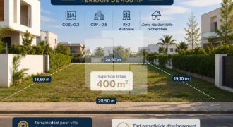 Terrain de 400 m², La Marsa