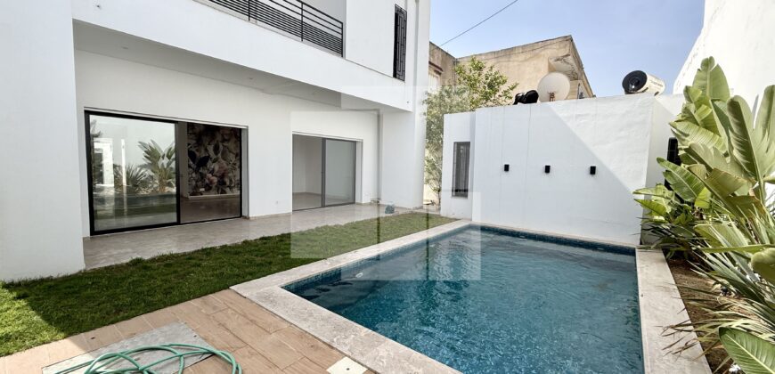 Villa S+4 avec piscine, Carthage Byrsa