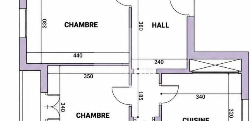Appartement S+3 au cœur du centre-ville, Tunis