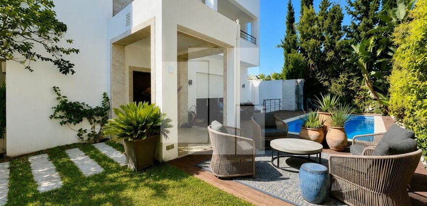 Villa moderne S+4 avec piscine et jardin, Carthage