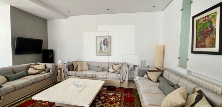 Étage de villa S+3 meublé avec rooftop,Marsa.